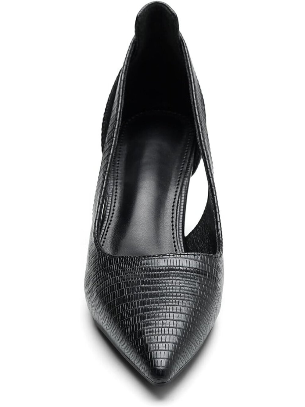 Women's Black Stiletto Heels Closed Pointed Toe Comfortable Pumps Shoes